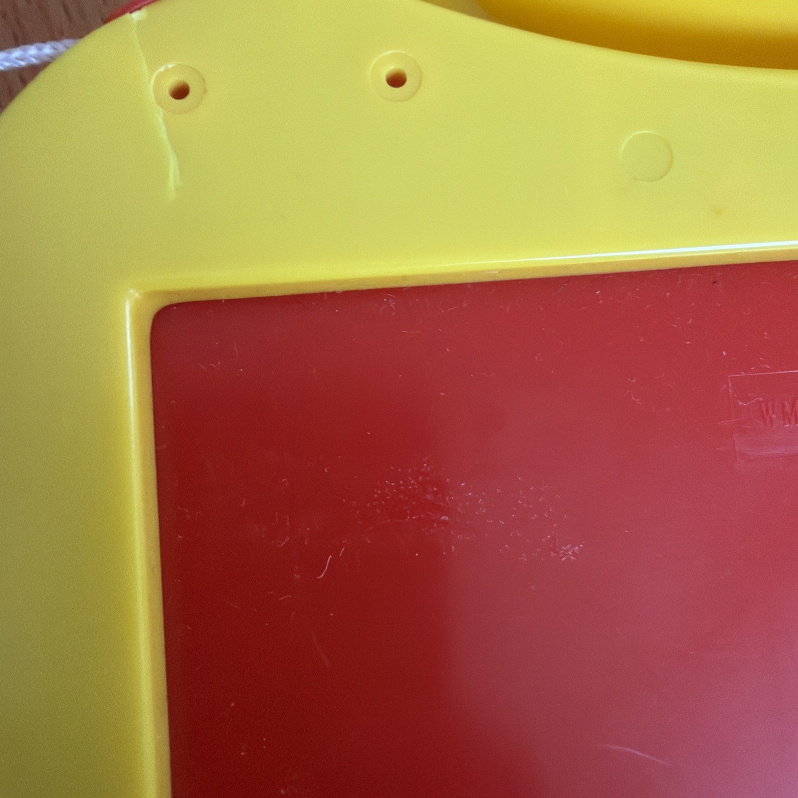 Magnetic Drawing Doodle Board Red & Yellow Vintage (early 2000s)