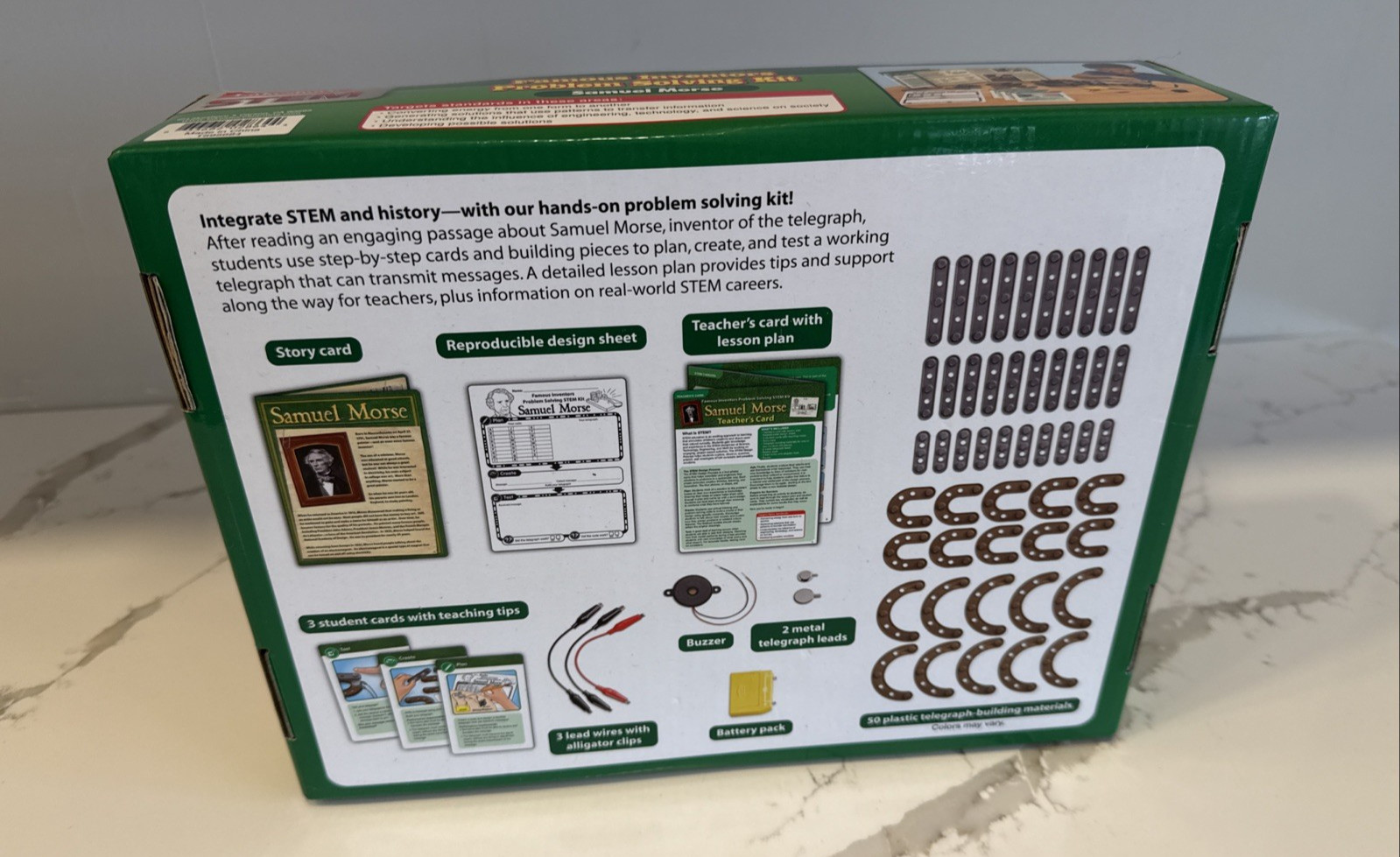 Lakeshore STEM Famous Inventors Problem Solving Kit Samuel Morse READ