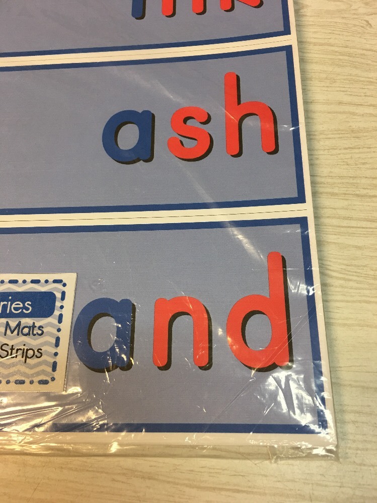 The Blue Series – 34 Ending Consonant Blends Strips Montessori