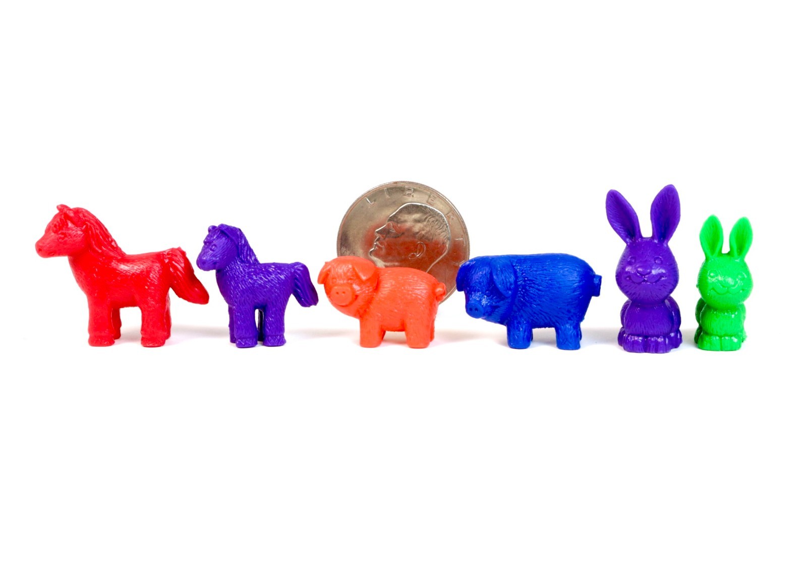 Learning Resources Friendly Farm Animal Counters- Count & Sort. 71 Pieces & Tub