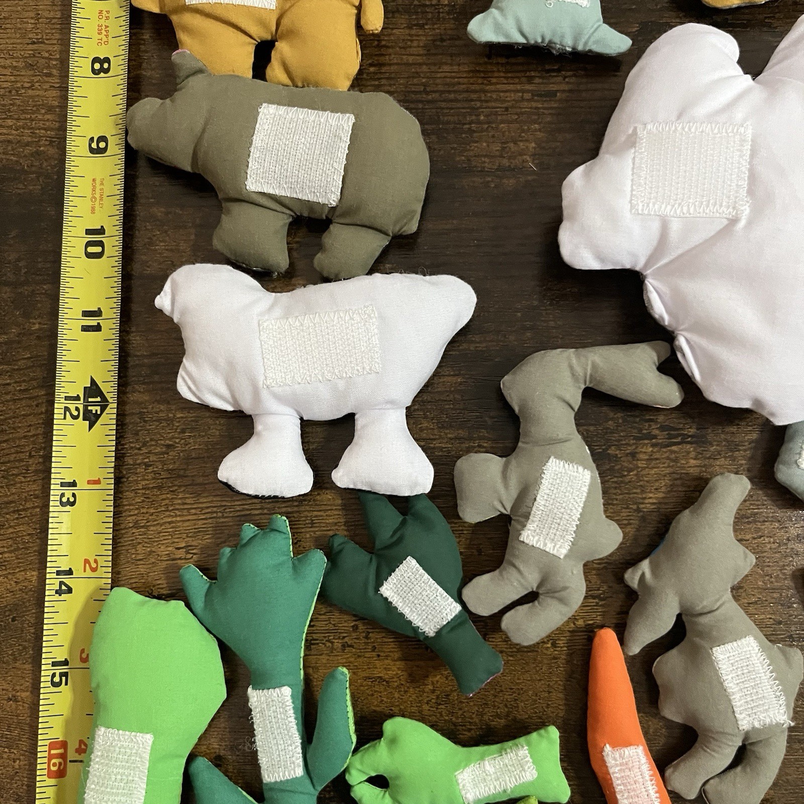 Lot Of 34 Plush Storytelling Figures Works With Hook And Loop Receptive Surface