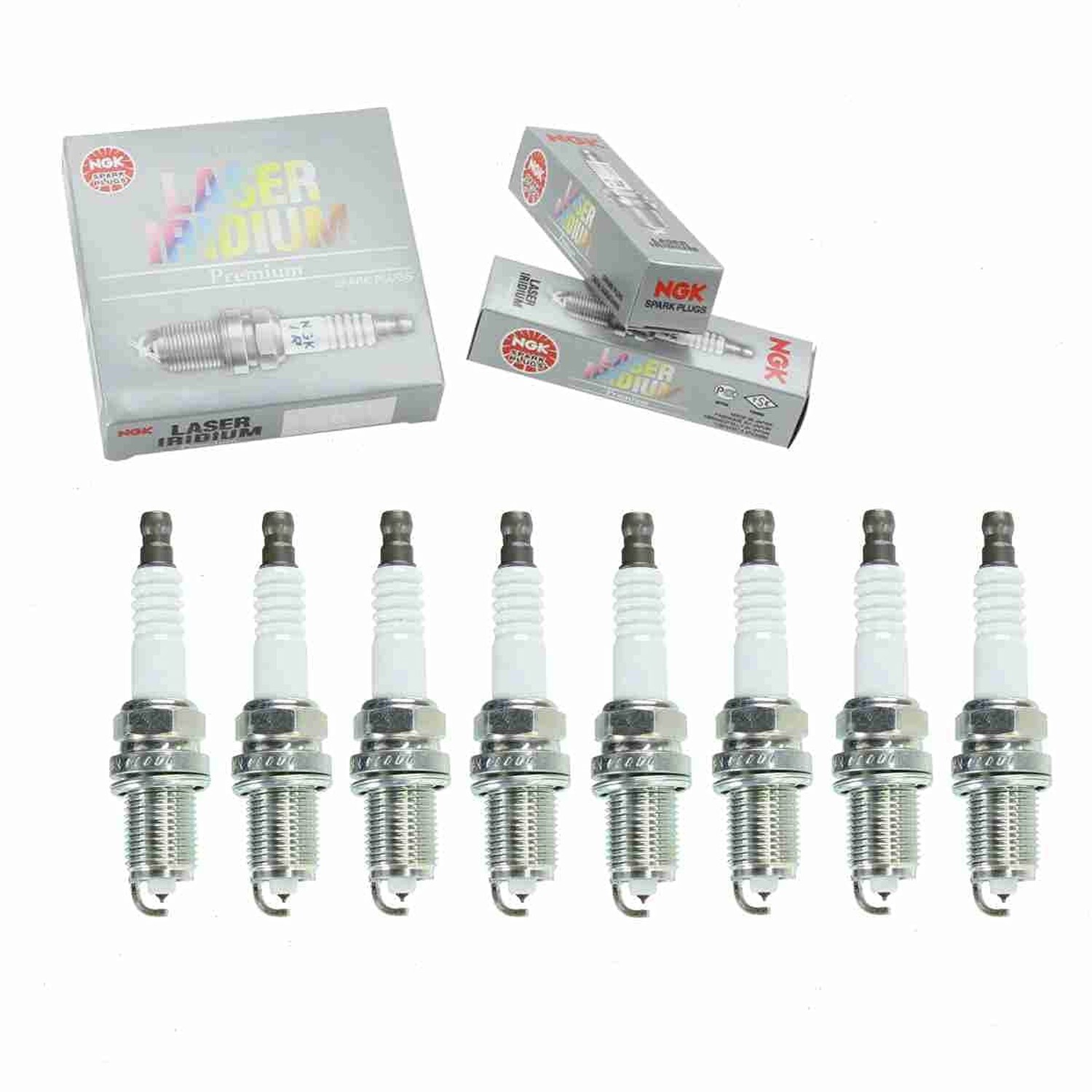 8 pc NGK Laser Iridium Spark Plugs compatible with Toyota Sequoia 4.7L V8 200…