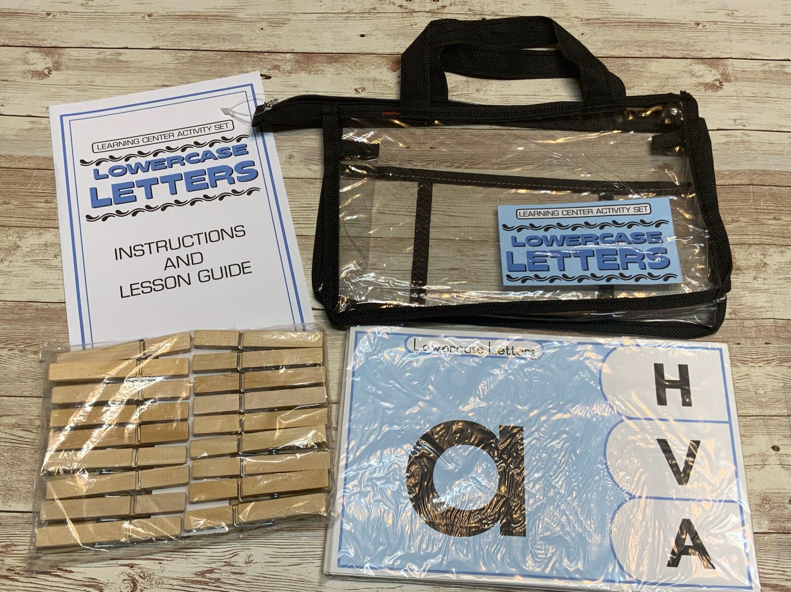 Learning Center Activity Set – Lowercase Letters- Clothespin Learning Center