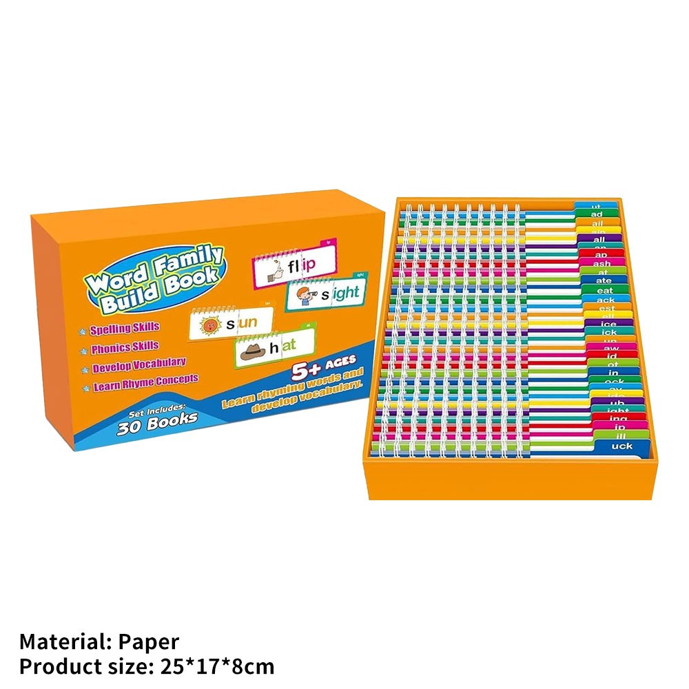 Reading Flip Book 30 Read and Rhyme Flip Book Flash Cards ABC Vocabulary CardsOY