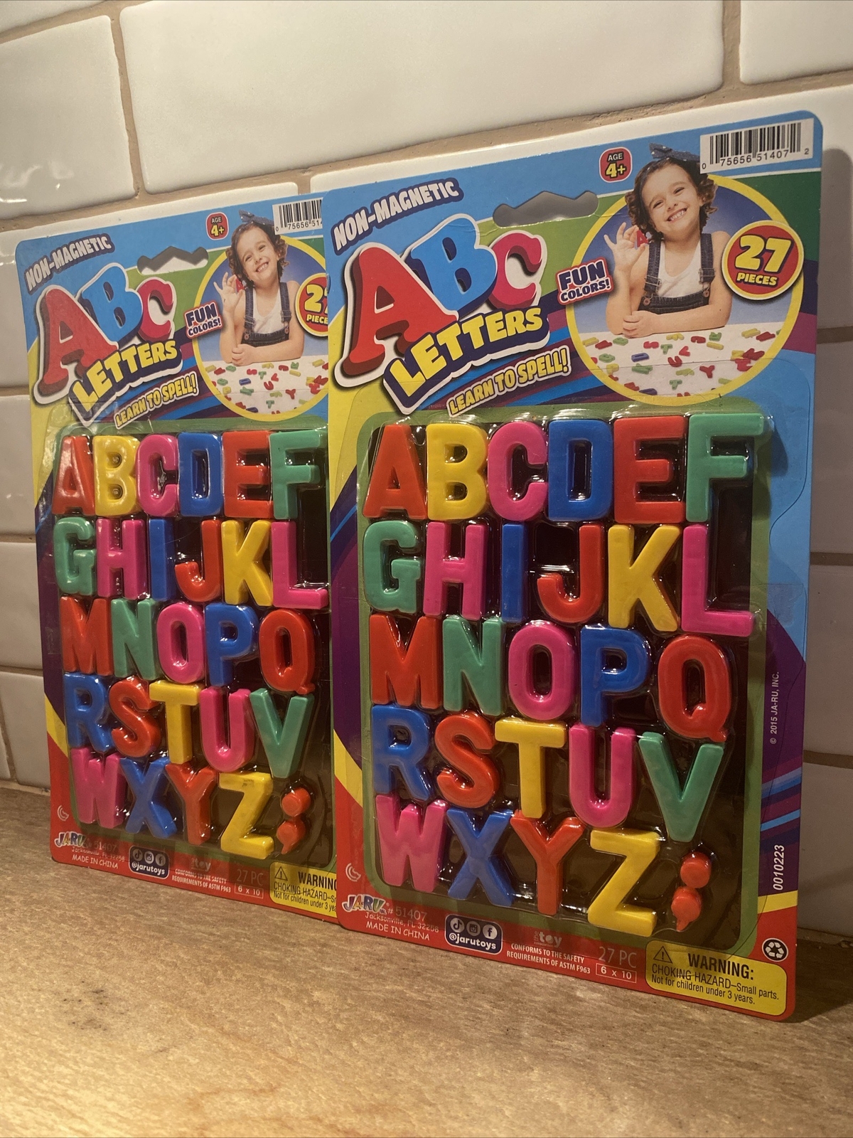 NIB Numbers And letters Non Magnetic Learning Fun 53 Pieces Total Fun Colors