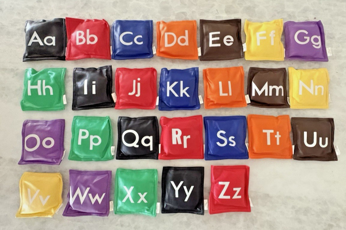 LAKESHORE KAPLAN TYPE ALPHABET ABC LETTER 5″ bean bag Montessori Education Learn