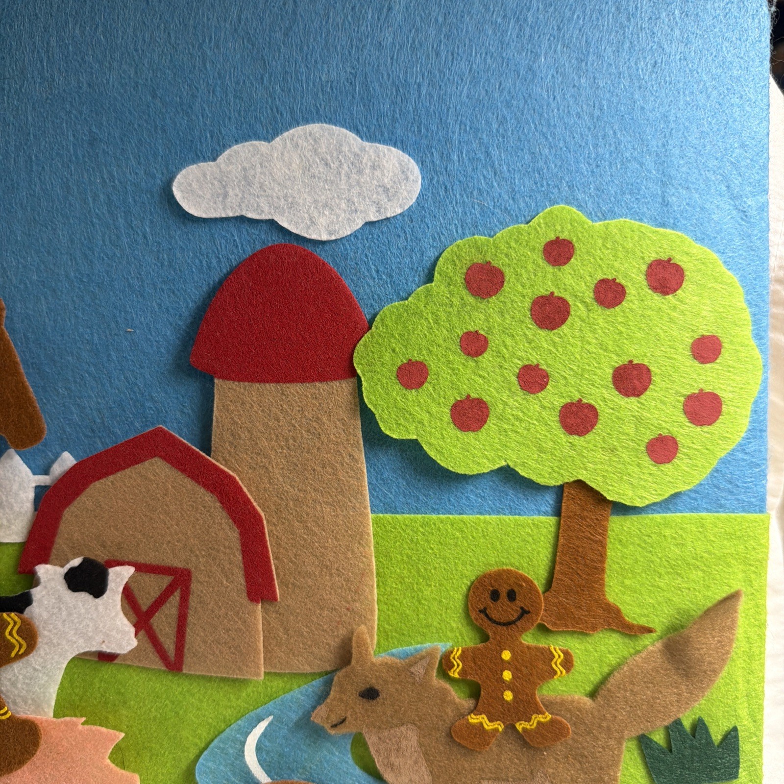Felt Creations Hurricane Toys GINGERBREAD MAN Storyboard 46 Pieces
