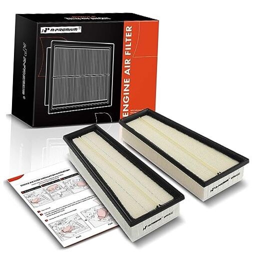 2-PC Left & Right Engine Air Filter Compatible with Mercedes-Benz E63 AMG S