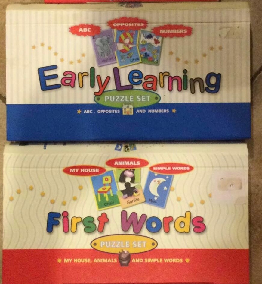 Early Learning and First Words Flash Cards Jigsaw Puzzles fun and educational