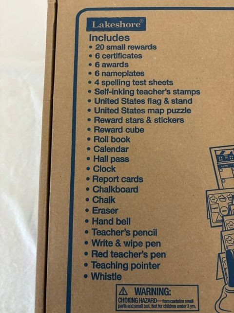 New Lakeshore Let’s Play School AA658 Pretend School & Teacher Materials