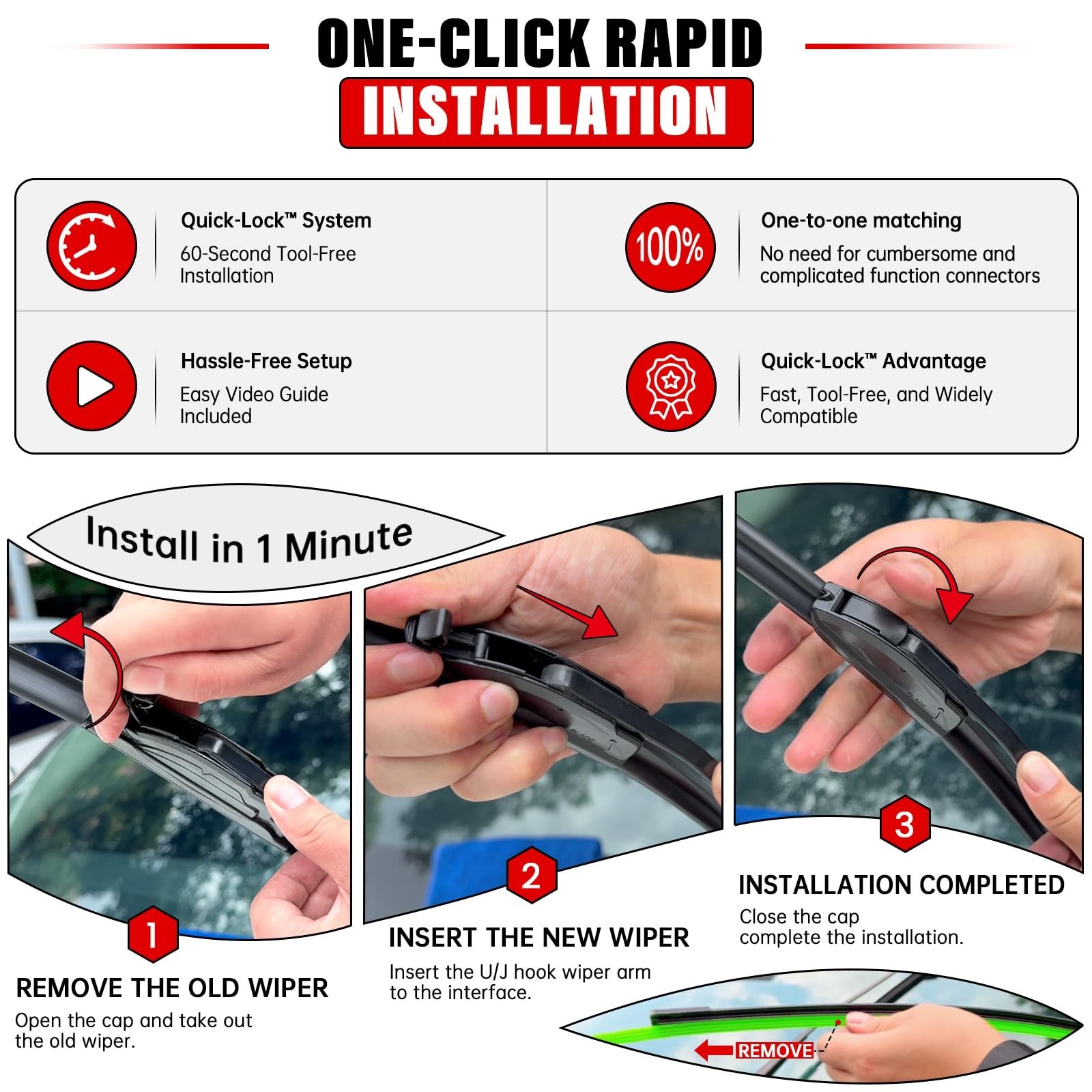 Windshield Wiper Blades Replacement for Jeep Wrangler JL 2018 2019 2020 2021 …
