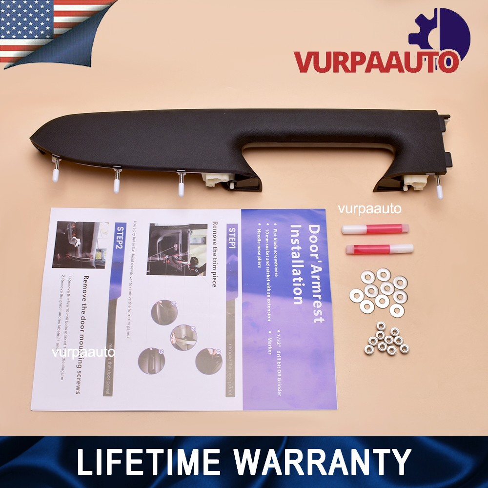 22818470 Front Door Panel Armrest Repair with Door Right Passenger Side Black US