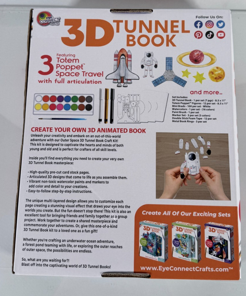 Make Your Own Space Astronaut Shuttle Planet Galaxy 3 Dimensional Book STEM