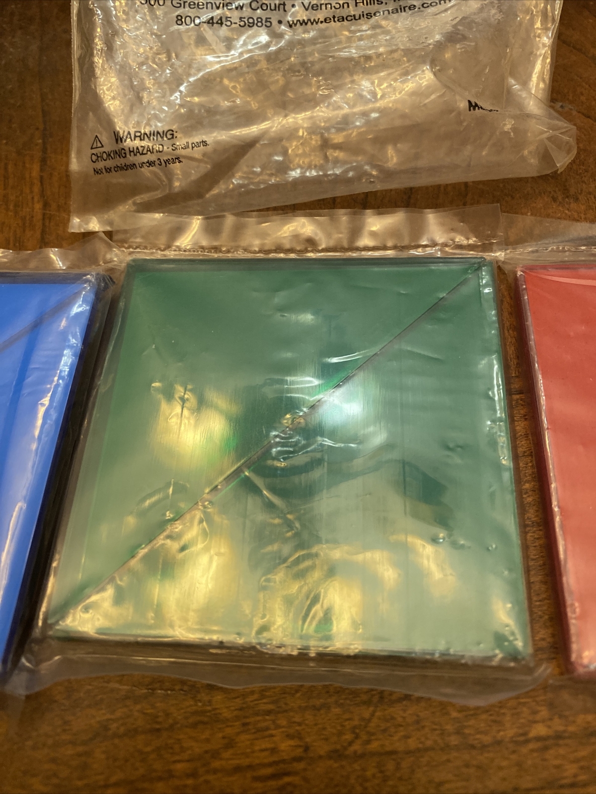 ETA Cuisenaire Overhead Tangrams 1514 Blue/Yellow/Red/green SEALed