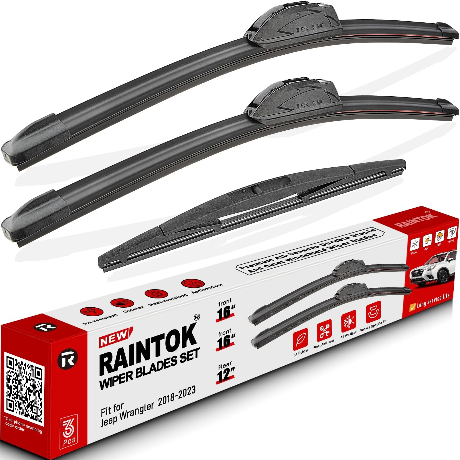 Windshield Wiper Blades Replacement for Jeep Wrangler JL 2018 2019 2020 2021 …