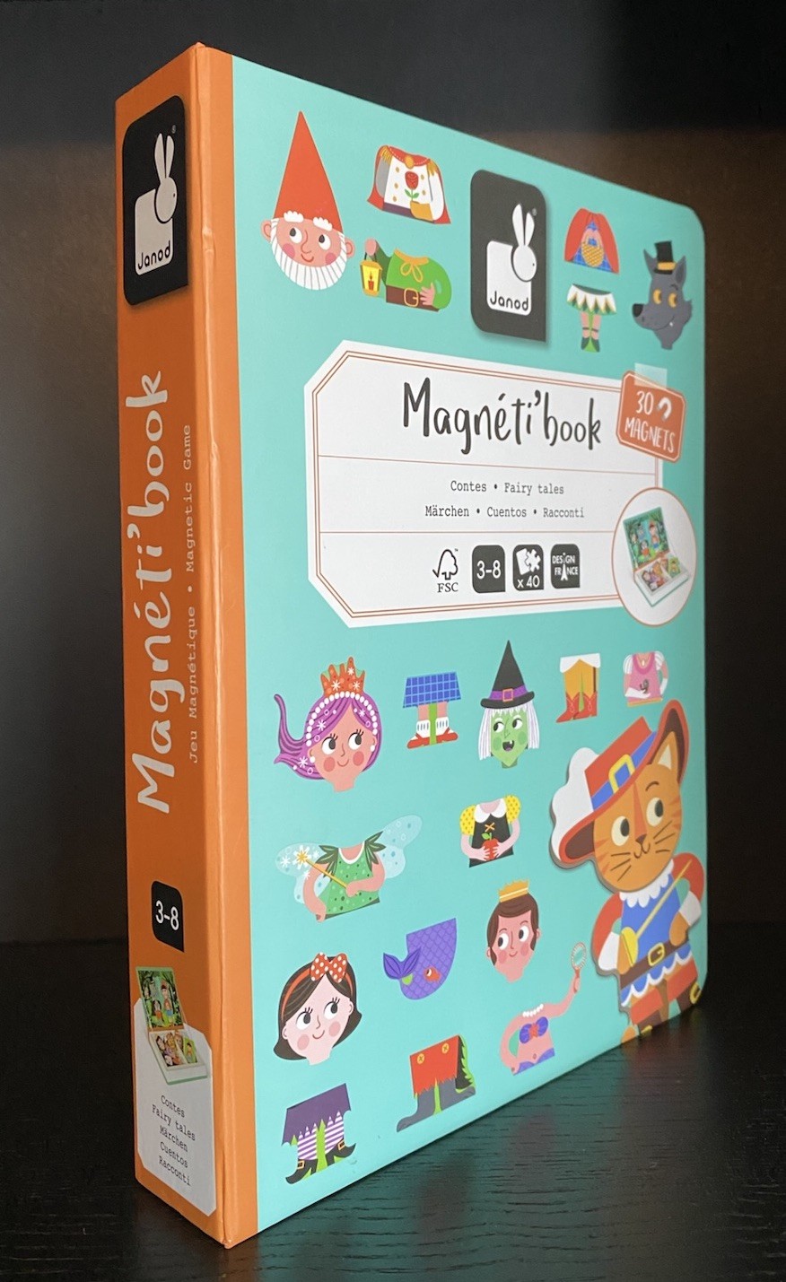 Janod Fairytale Magnetic Puzzle Activity 40 Pieces Ages 3-8