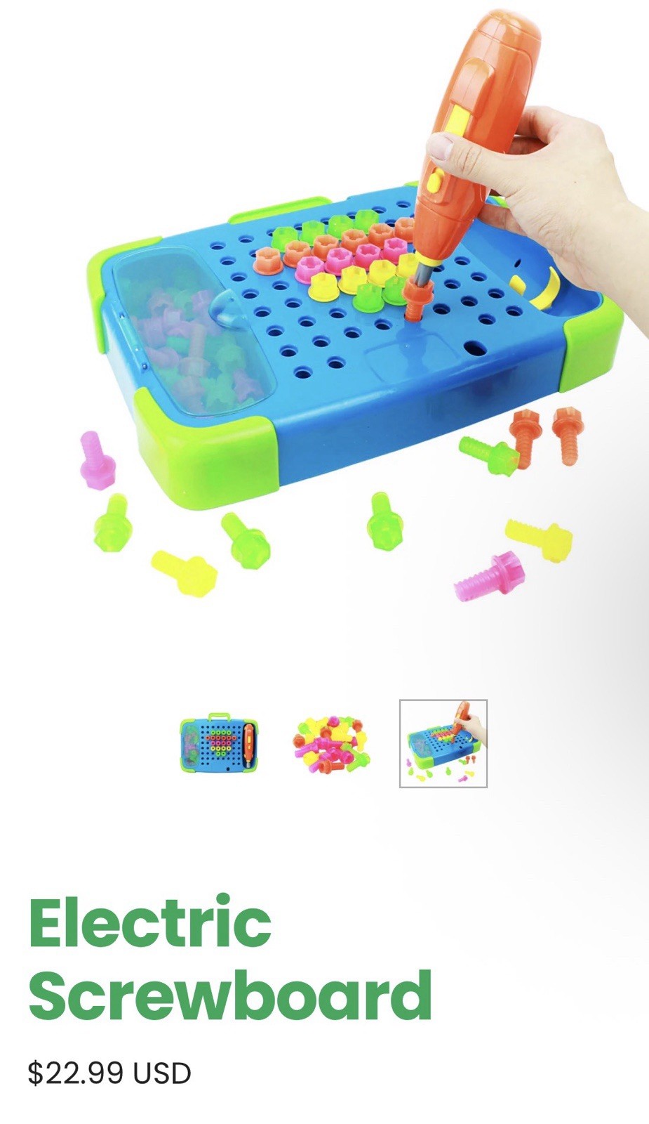 Kids Electric Screwboard