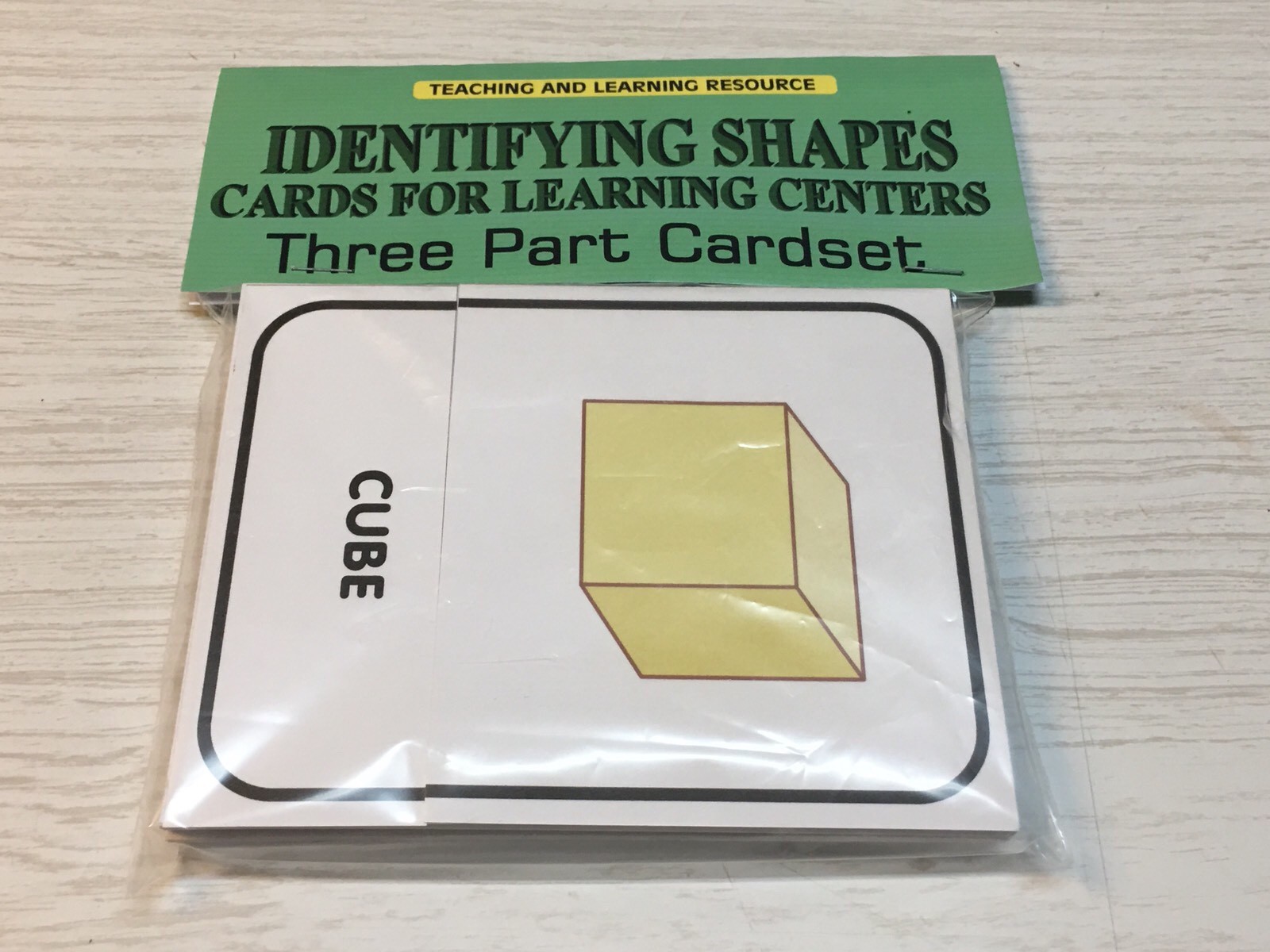 Identifying Shapes – Cards for Learning Center – Three Part Cards – Montessori
