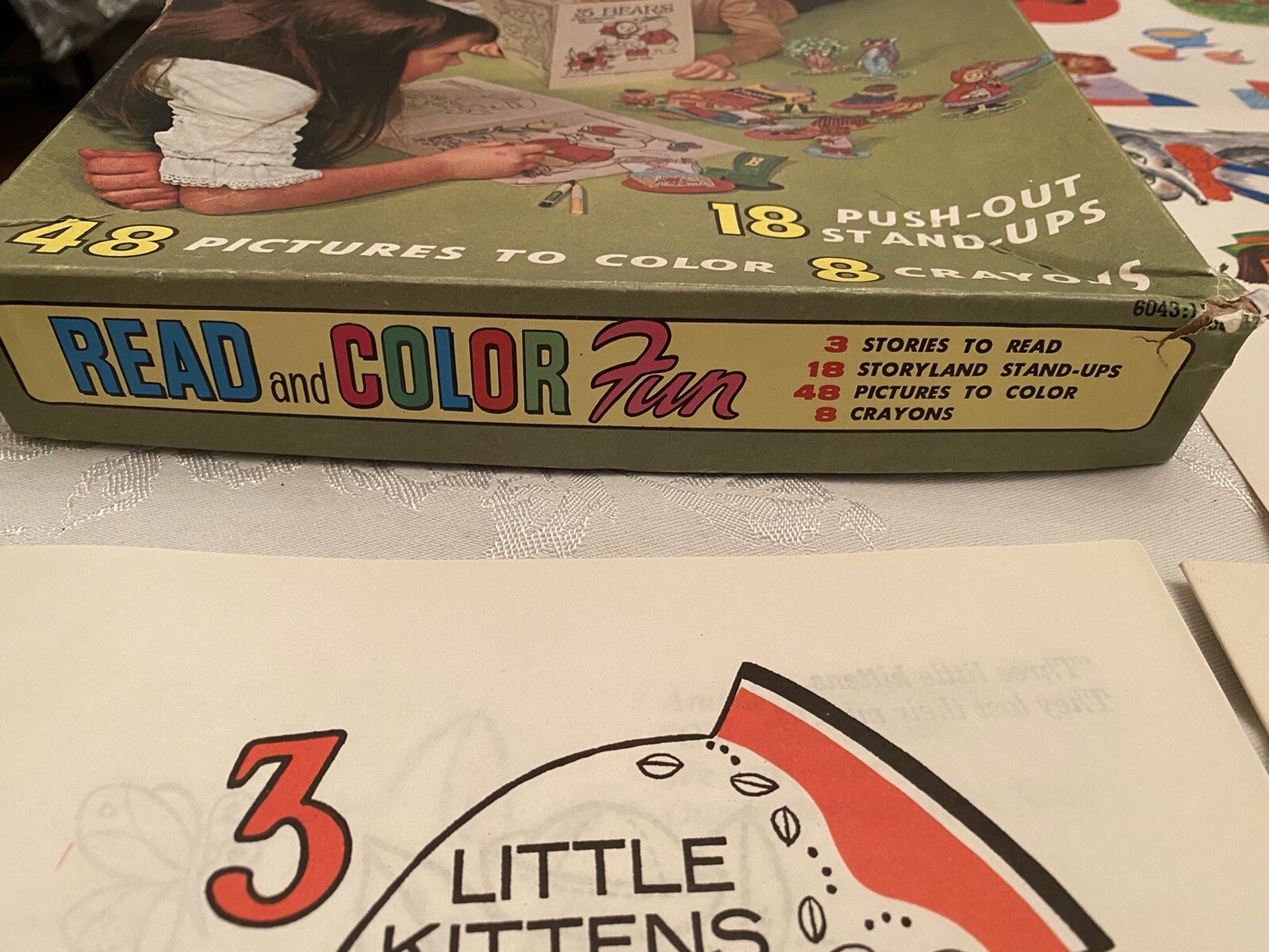 Vintage 1971 SAALFIELD READ & COLOR FUN Fairy Tales Original Box – Incomplete