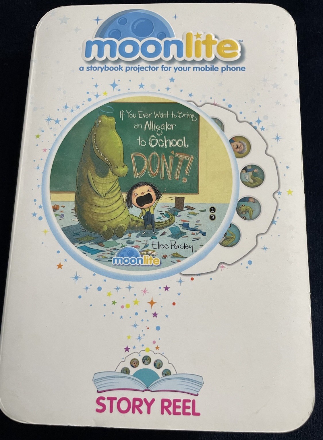 Moonlite Golden Book Projector Gift Pack Lot w Extra Story Reels (3)