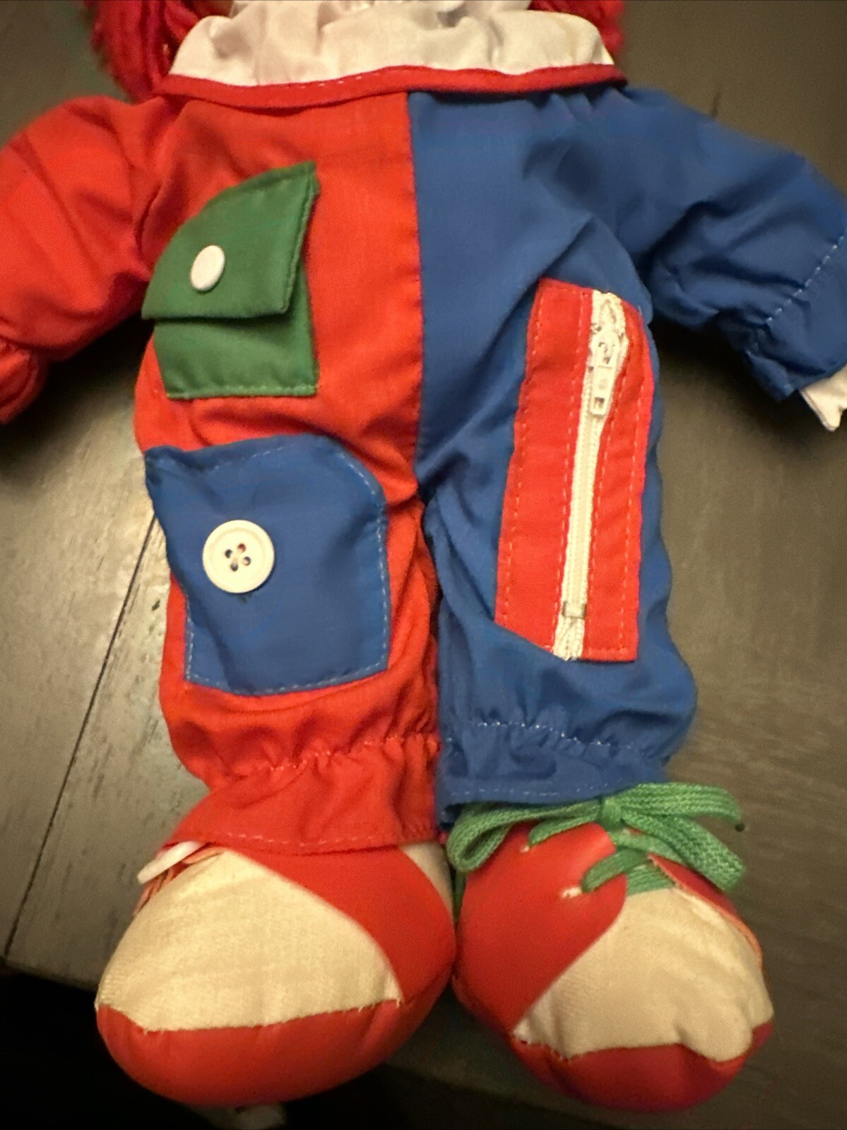 Chadwick DRESS ME Clown Doll 14″ Teaching Plush Snap Button Zipper Vintage