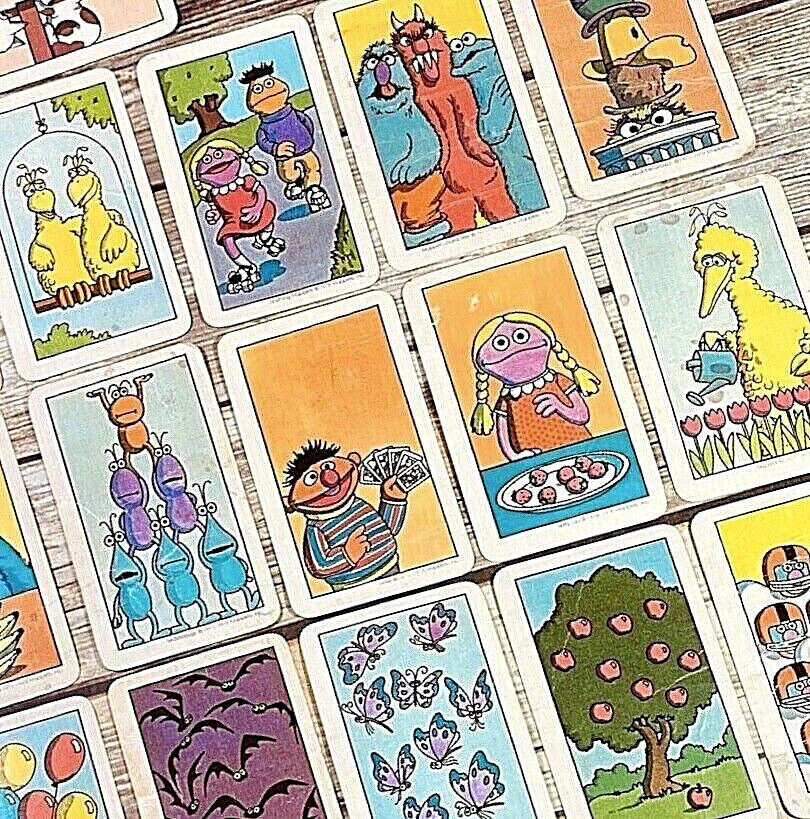Vtg Game 1978 Cards Muppets Counting Nostalgic Playtime Cookie Monster Henson j