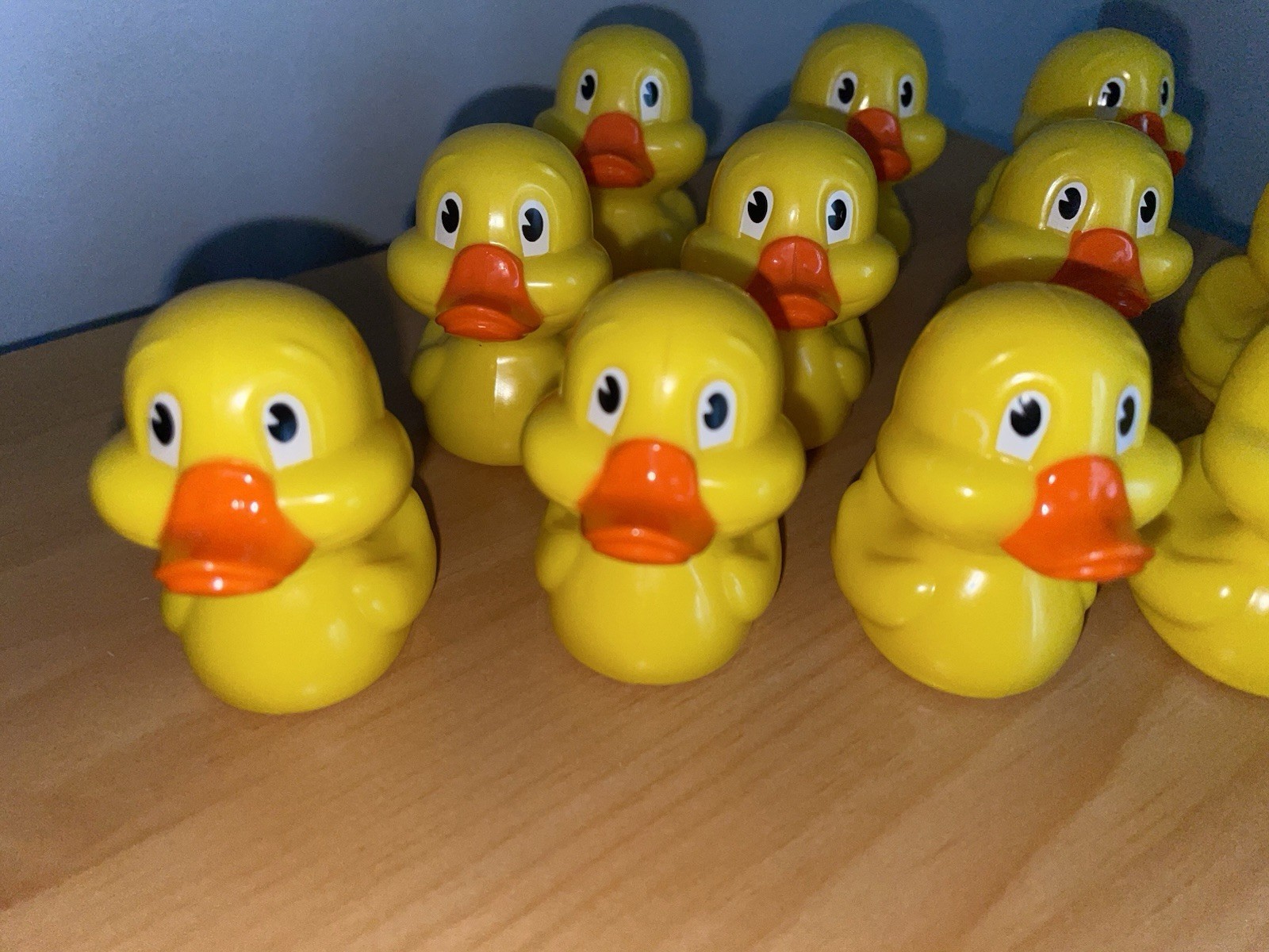 12 Plastic Ducks with Shapes on Bottom for Education Games ~Non-Floating~