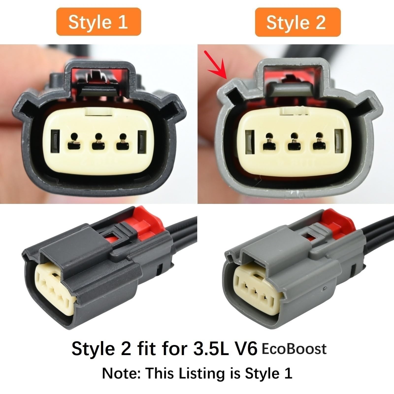 2Pcs Ignition Coil Connector Pigtail Harness 9U2Z14S411EA for Ford V6 V8 Flex…