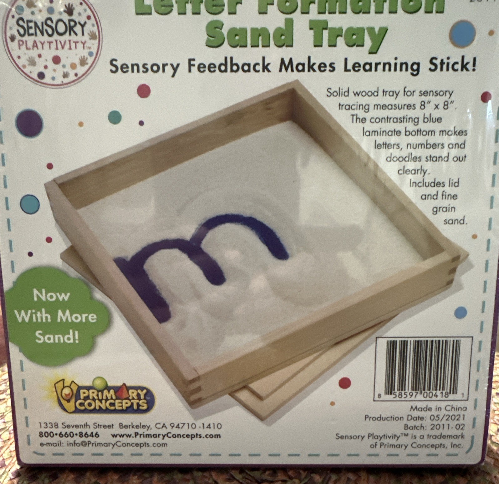 Primary Concepts Letter Formation Sand Tray Montessori Sensory Write Homeschool