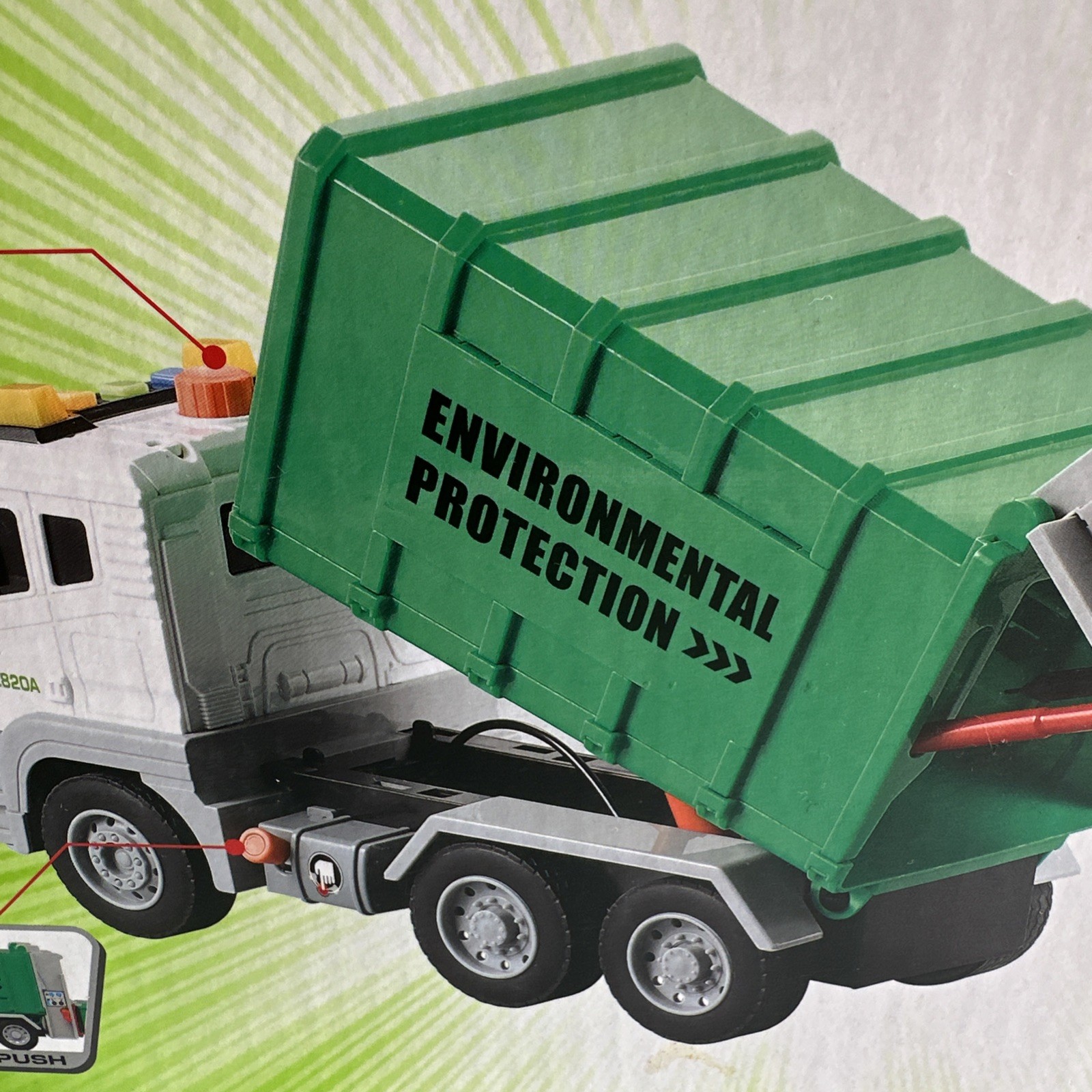 Unique Environmental Protection Garbage Truck By CIF TOYS Educational Ages 3+