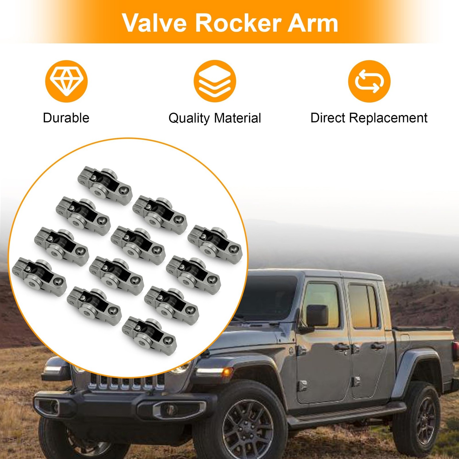 Set of 12 Valve Rocker Arm Left Or Right 5047896AD for Chrysler Pacifica, Dod…