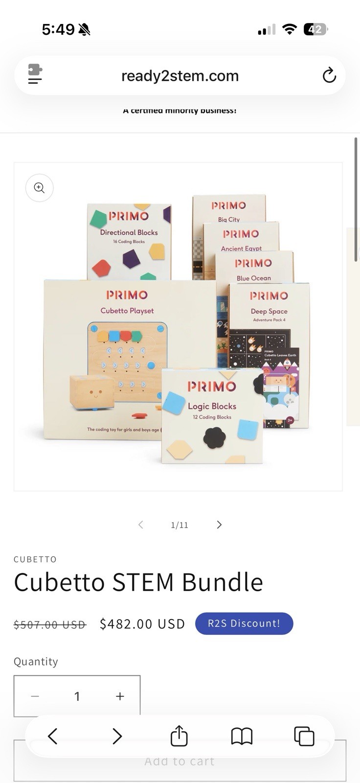 PRIMO Cubetto STEM Bundle