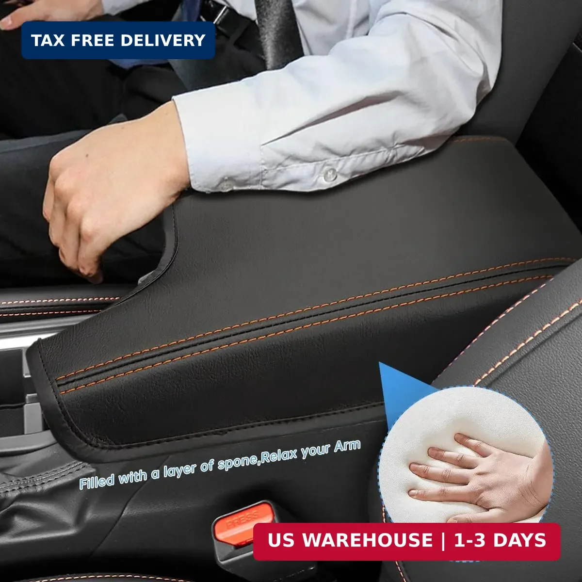 INTGET Car Center Console Armrest Cover for Subaru Crosstrek Accessories 2018 20