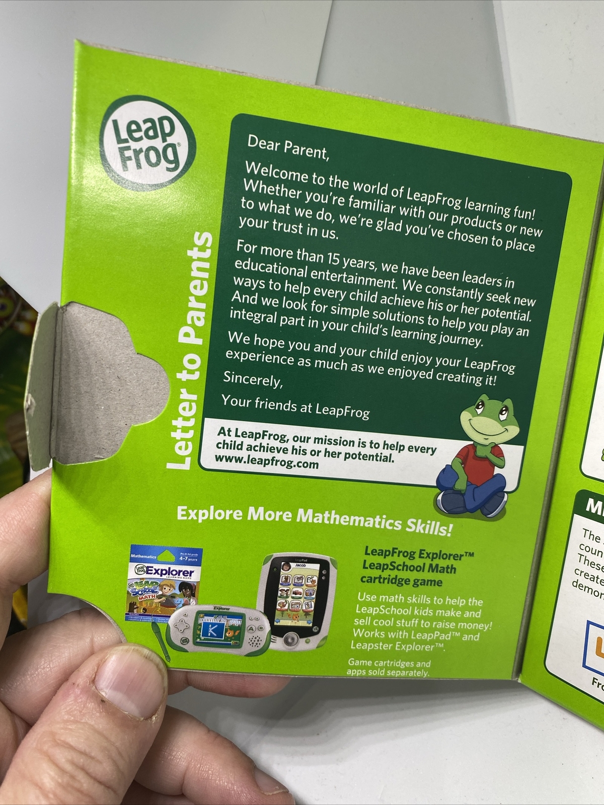 LeapFrog Subtraction Flash Cards 19416 Grades K-1 Leap Frog Pack of 77 NEW