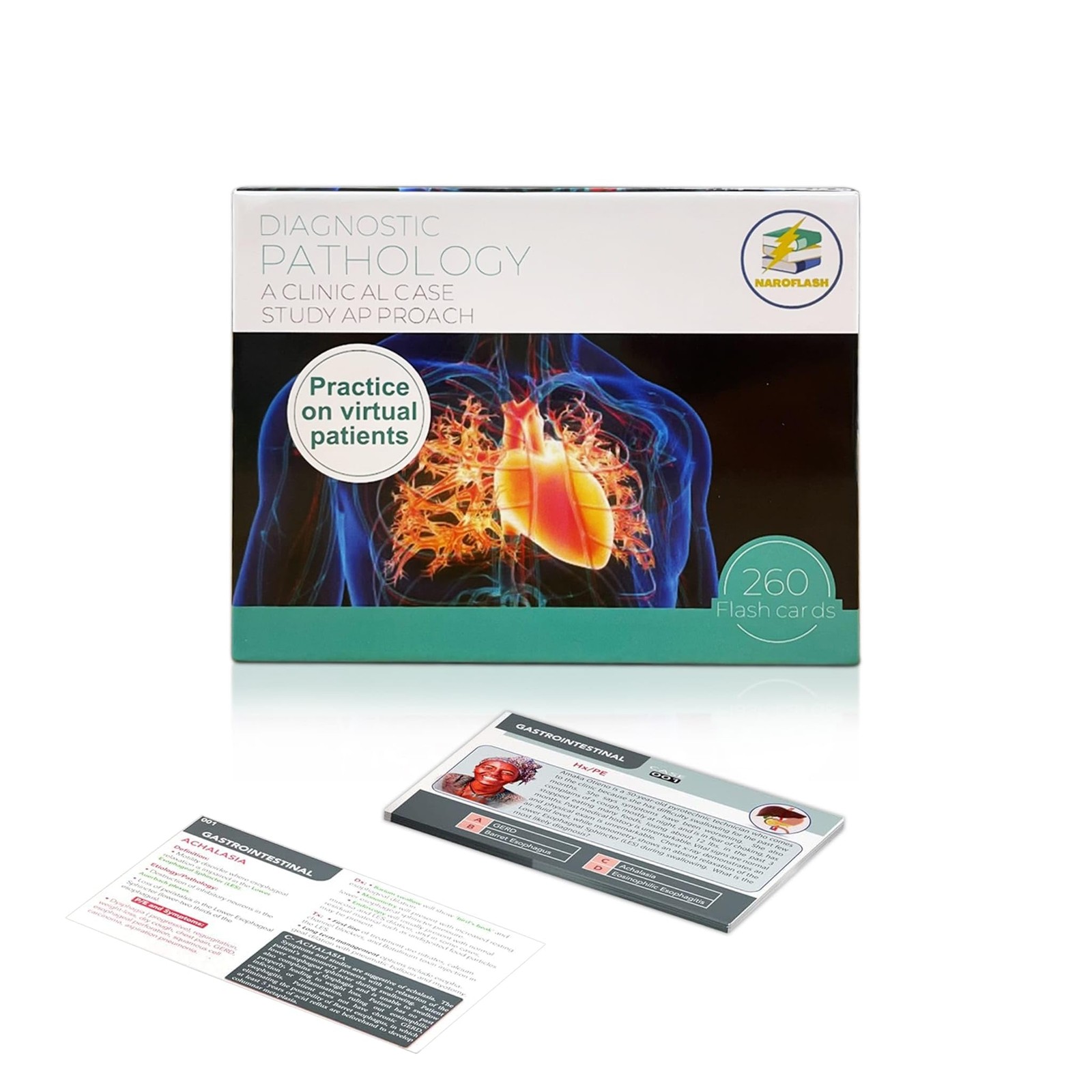 Pathology Flash Cards – 260 Advanced Pathophysiology Flash Card – Comprehensi…