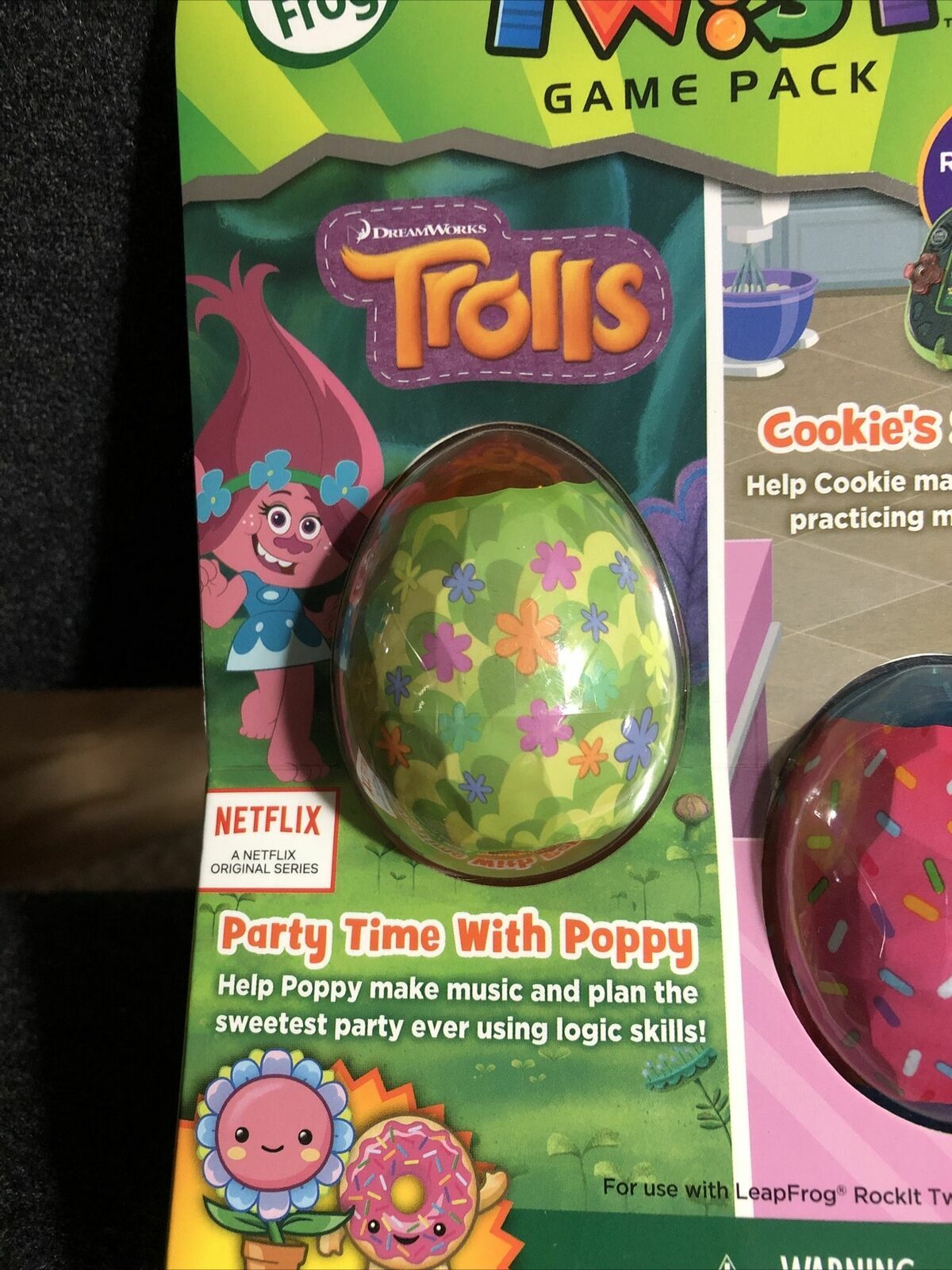 Leap Frog Rock It Twist Game Packs – CHOICE – Trolls/Cookie’s or Penguin/Animals
