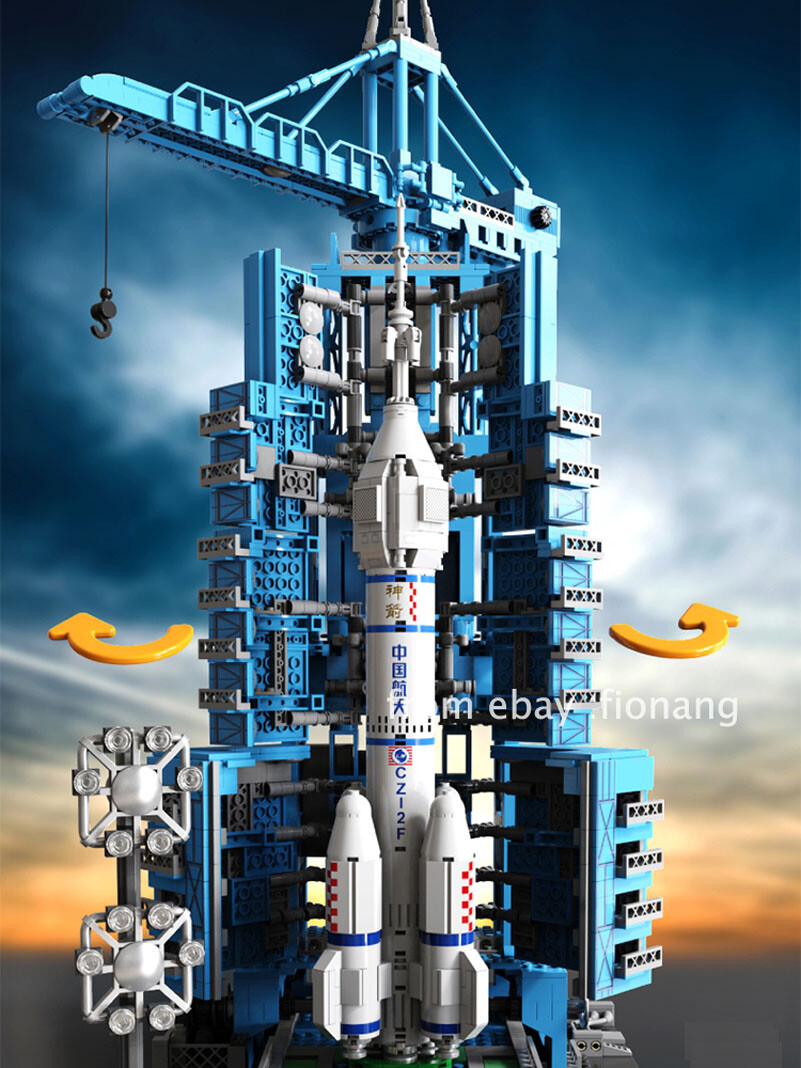 China Aerospace Building Blocks Rocket Model Boy Puzzle Assembly Toys Difficult