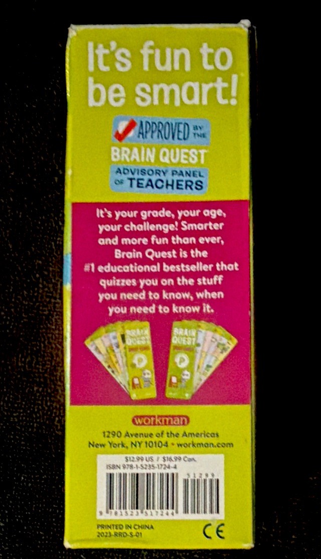 Brain Quest Pre-Kindergarten Smart Cards Decks 1 & 2 Ages 4-5 ABCs Counting