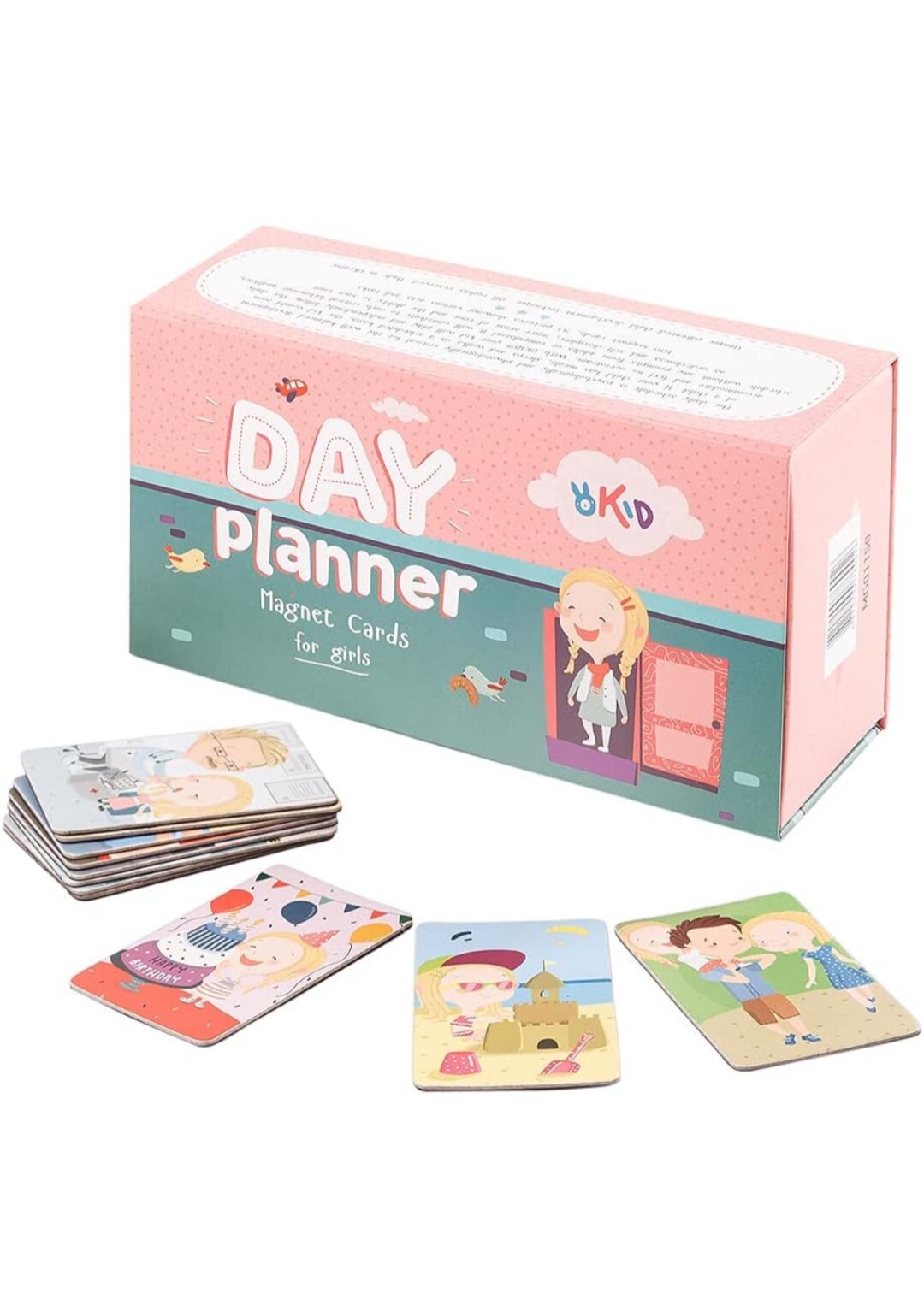OKID Magnetic Picture Cards for Kids, Picture Visual Schedule for Daily Routines