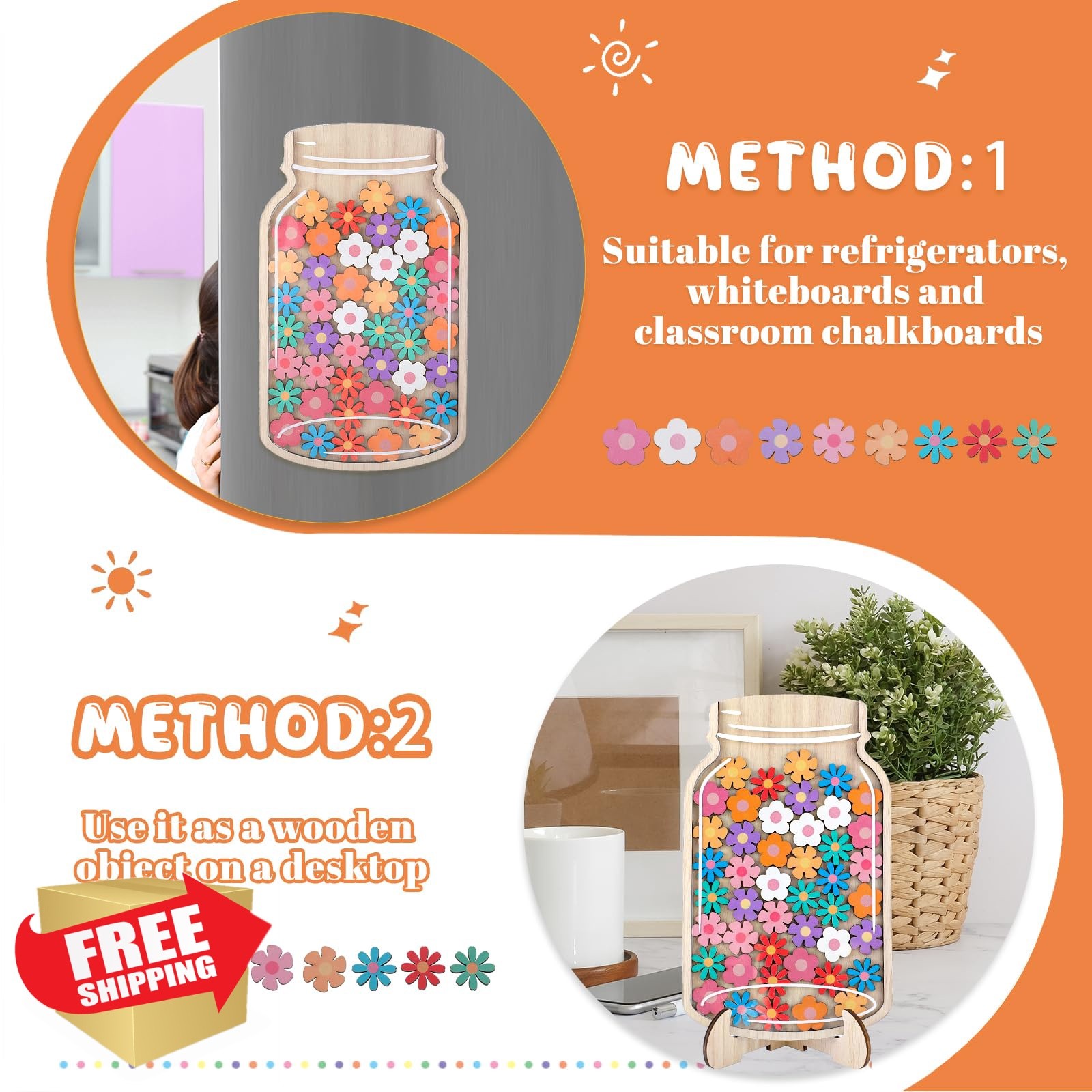 Fyguard Magnetic Reward Jar Flowers