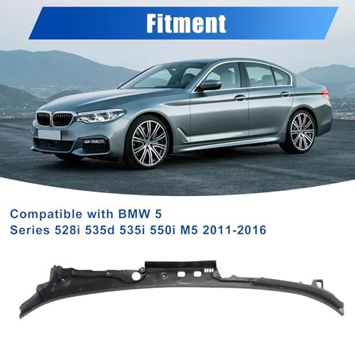 FZJDSD Windshield Wiper Cowl Cover Panel 51717203124 Compatible with BMW 5