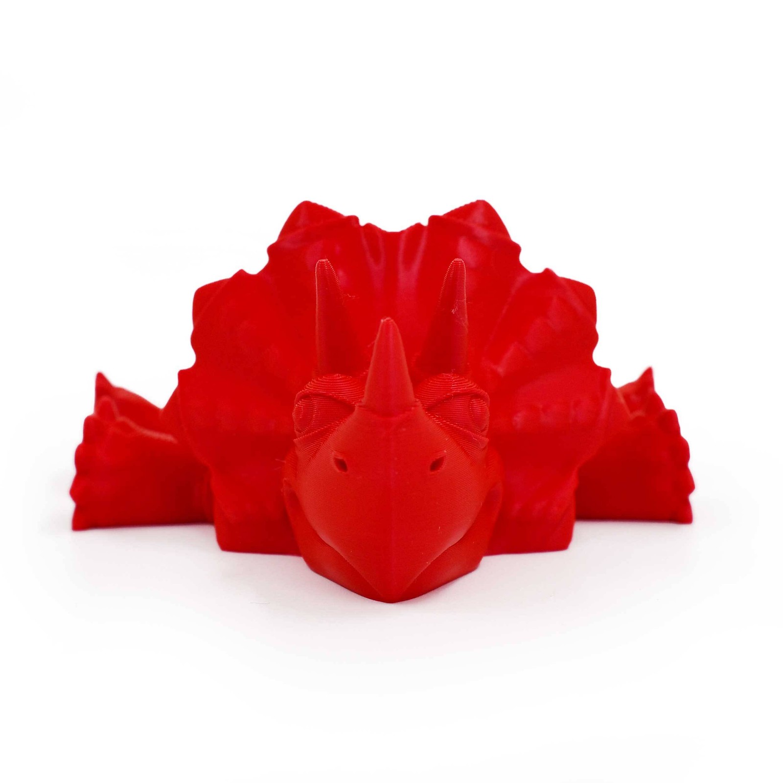 3D Printed Articulated Flexible Triceratops Dinosaur | Multiple Colors | Black S