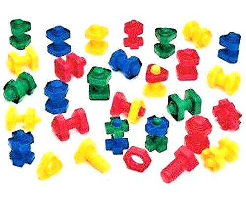 Preschool Large Nuts & Bolts: color/shape/size matching, OT, Special needs