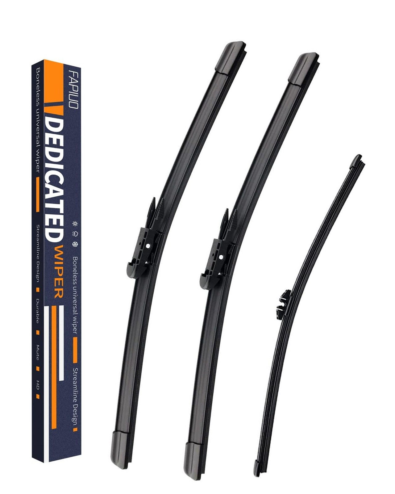 Replacement for Ford Explorer 2011-2024 Silent Wipers -FAPIUO Front and Rear …