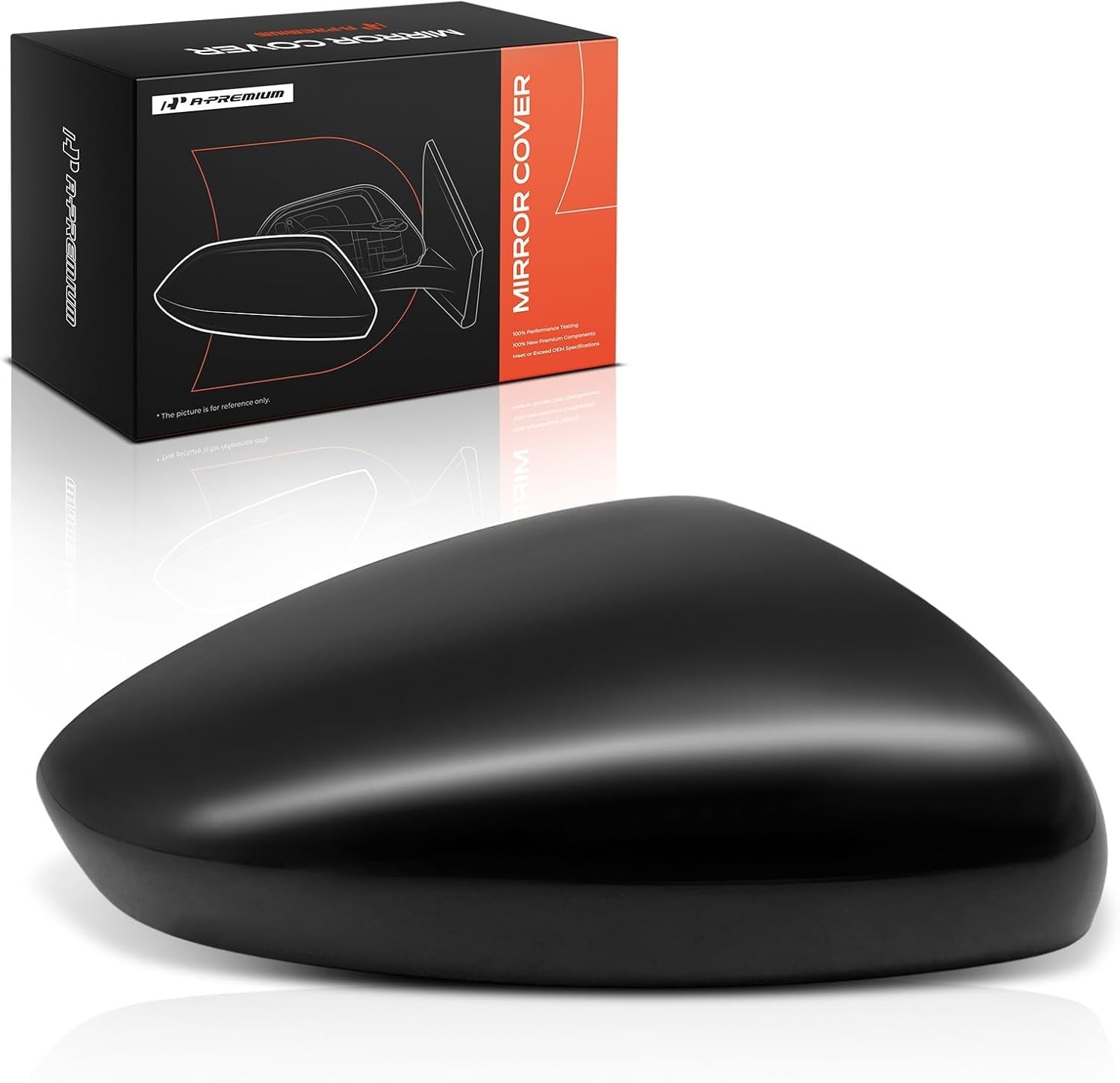 A-Premium Passenger Side Rearview Mirror Cover Cap – Compatible with Honda Accor