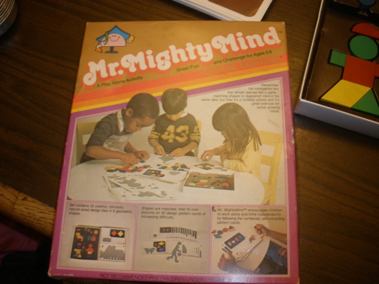 Vintage Mr. Mighty Mind Play Alone Activity Leisure Learning Game ages 3-8