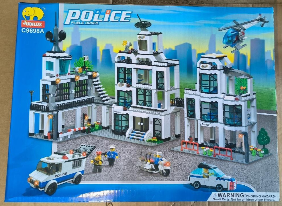 NEW Jubiux Police Public Order C9698A Kids Block Building Educational 3D Puzzle