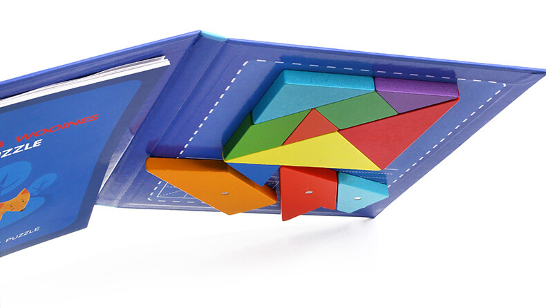 Tangrams & T-Puzzle Magnetic Travel Set Dry Erase & Reference Booklet Included