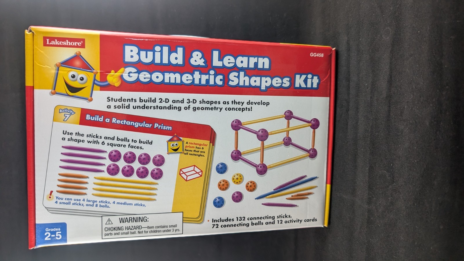 Lakeshore Build & Learn Geometric Shapes Kit GG458 STEM Math Manipulatives NEW