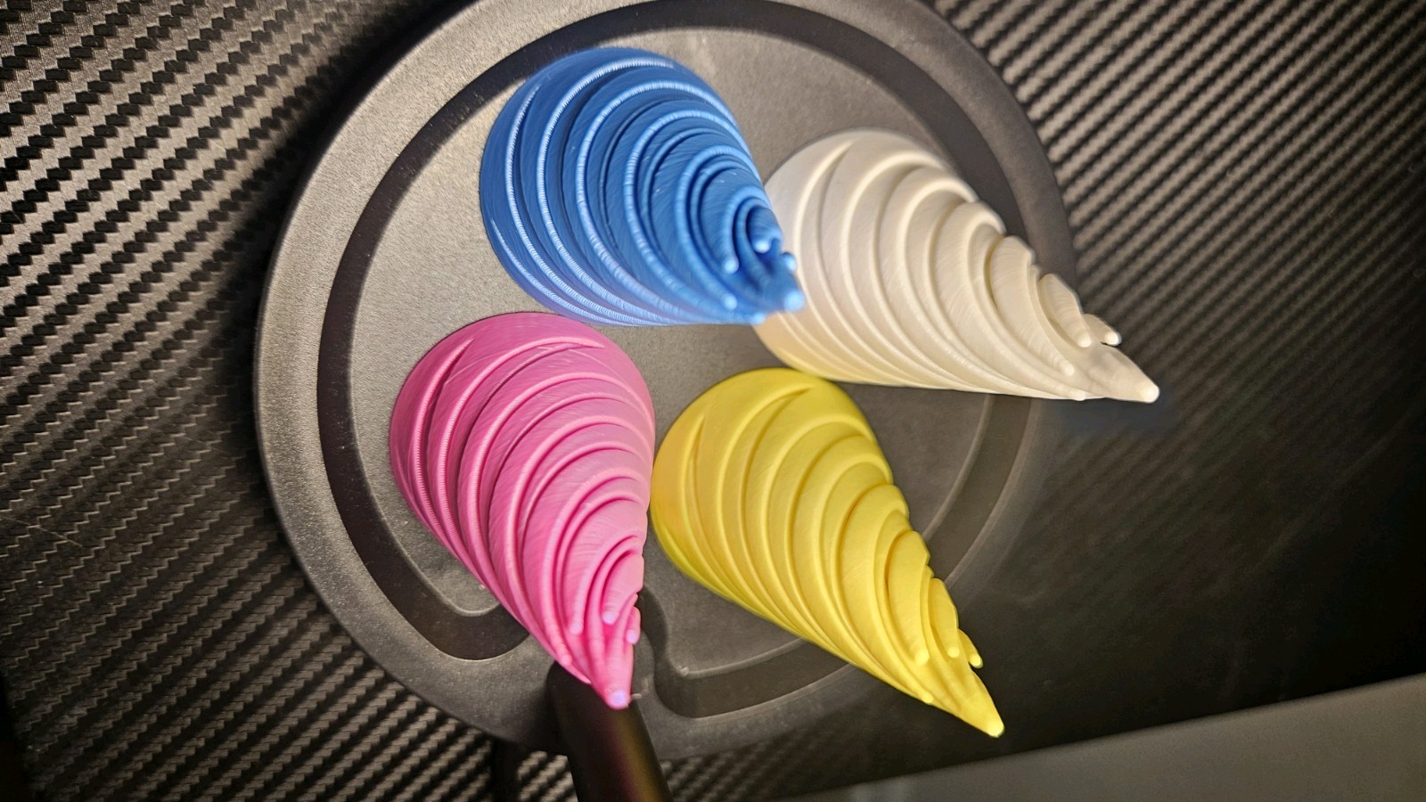 Fun cone fidget toy for kids and adults – All four multicolor